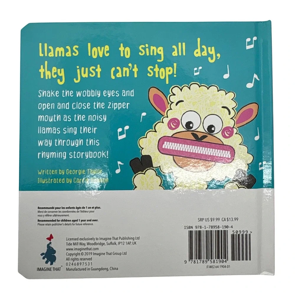 La La Llama! Wobbly Eye Zipper Board Book for Toddlers and Young‎ Children
